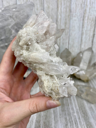 Danburite Raw Crystal Large Cluster | Caracas, Mexico from Curious Muse Crystals Tagged with clear, crown chakra, Crystal healing, danburite, hide-notify-btn, pink, raw, raw crystal