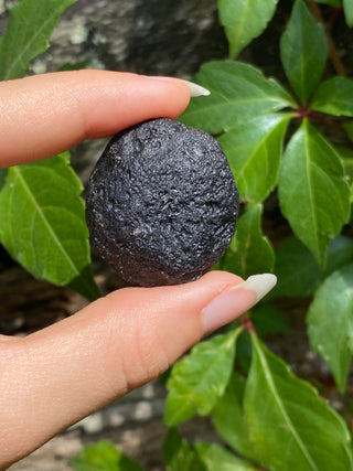 Colombianite 27g Pseudo-Tektite Raw Specimen from Curious Muse Crystals Tagged with black, colombia, colombianite, hide-notify-btn, moldavite, obsidian, reiki healing, space crystal, tektite