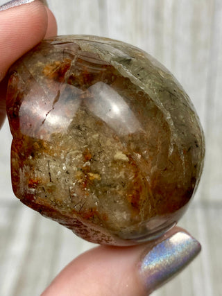 Rutile Inclusion Quartz Polished Free Form with Amphibole Phantoms from Curious Muse Crystals Tagged with clear, clear brazil quartz, crystal energy, crystal lens, genuine crystal, hide-notify-btn, quartz, reiki crystal, reiki healing, rutile