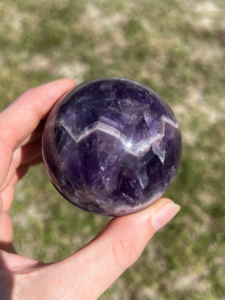 Amethyst Chevron Sphere | Brazil