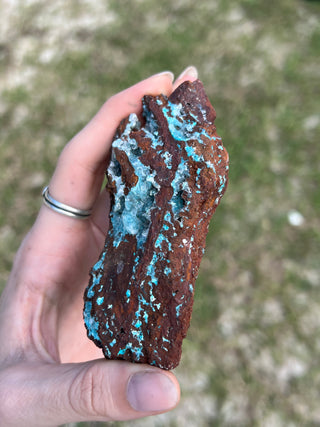 Rosasite with Aurichalcite Raw Specimen | Ojuela Mine, Mexico