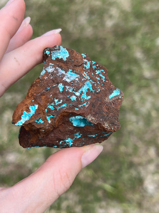 Rosasite with Aurichalcite Raw Specimen | Ojuela Mine, Mexico