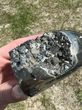 Pyrite Semi-Polished Free Form | Brazil
