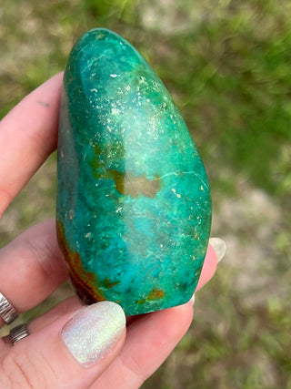 Peruvian Turquoise Freeform | Dark Green