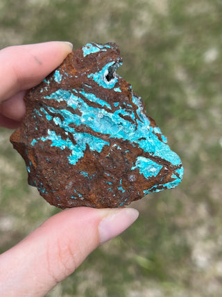 Rosasite with Aurichalcite Raw Specimen | Ojuela Mine, Mexico