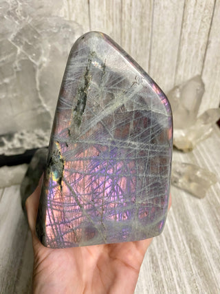 Purple Flash Labradorite Polished Free Form from Curious Muse Crystals Tagged with crystal energy, dark purple lab, full flash lab, hide-notify-btn, Labradorite, psychic protection, purple, reiki healing