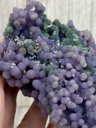 Grape Agate Cluster | Botryoidal Purple Chalcedony from Curious Muse Crystals Tagged with botyroidal, chalcedony, Crystal healing, genuine crystal, grape agate, hide-notify-btn, natural mineral, purple, purple chalcedony, raw, raw mineral, reiki crystal