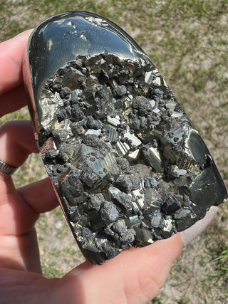 Pyrite Semi-Polished Free Form | Brazil