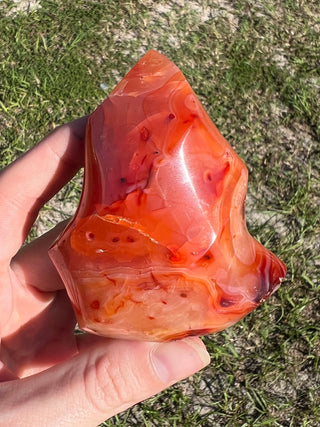 Carnelian Agate Flame | Red Agate from Madagascar