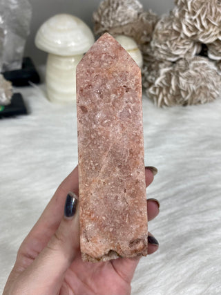 Pink Amethyst Square Base Tower | Brazil from Curious Muse Crystals Tagged with amethyst, carving, Crystal healing, genuine crystal, hide-notify-btn, natural mineral, pink, pink amethyst, polished, reiki crystal, tower
