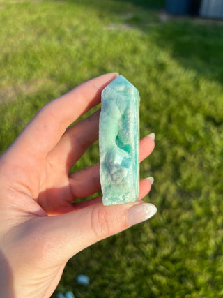Blue Aragonite Tower | Caribbean Calcite Tower