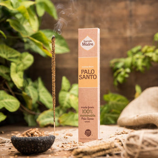 Palo Santo Incense Sticks from Sagrada Madre for 12.50. Tagged with botanical incense, incense, palo santo, sagrada madre, sustainable incense
