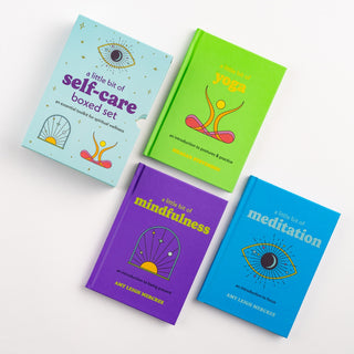 Little Bit of Self-Care Boxed Set: Yoga, Mindfulness, and Meditation from Curious Muse Crystals Tagged with book, meditation book, mindfulness, yoga