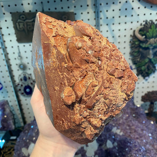 Red Quartz - Hematite included Quartz with Trigonic Record Keepers