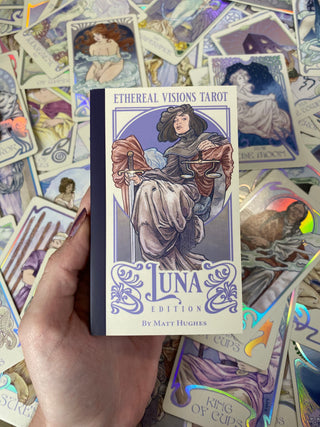 Ethereal Visions: Luna Edition Tarot Deck - Alternative Divination - Gilded Tarot Major Arcana Minor Arcana