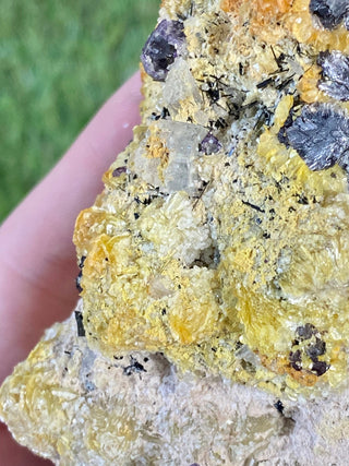 Erongo Fluorite with Tourmaline - High Grade