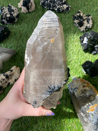 Quartz with Tourmaline from Madagascar - High Grade Collector Mineral