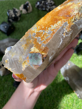 Quartz with Fluorite, Tourmaline and Hyalite Opal from Madagascar - High Grade Collector Mineral