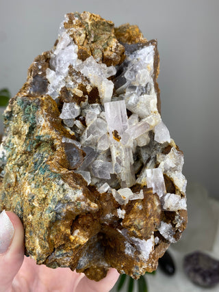 Lavender Aragonite Cave Cluster | Morocco