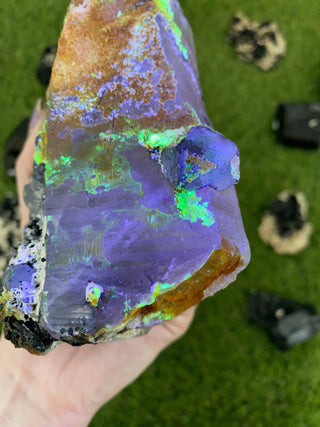 Quartz with Fluorite, Tourmaline and Hyalite Opal from Madagascar | High Grade Collector Mineral