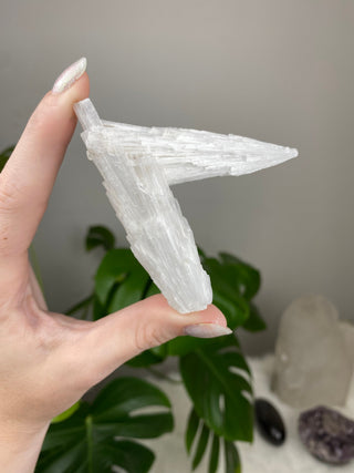 Scolecite Spray Raw Mineral - Double Cluster - Maharashtra, India