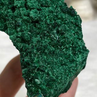 Velvet Malachite Cluster | Fibrous Green Copper Based Crystal