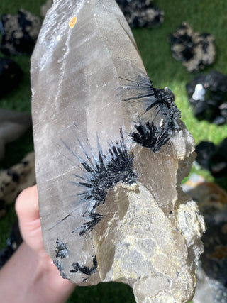 Quartz with Tourmaline from Madagascar - High Grade Collector Mineral