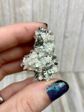 Calcite with Chalcopyrite | Cozamin Mine, Zacatecas, Mexico from Curious Muse Crystals Tagged with calcite, chalcopyrite, clear, fine mineral, gold, mexico, raw