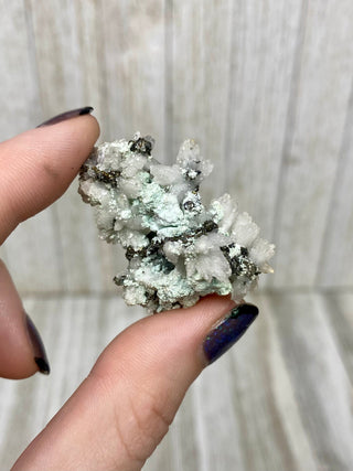 Calcite with Chalcopyrite | Cozamin Mine, Zacatecas, Mexico from Curious Muse Crystals Tagged with calcite, chalcopyrite, clear, fine mineral, gold, mexico, raw