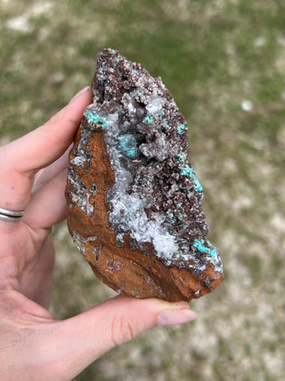 Rosasite with Aurichalcite Raw Specimen | Ojuela Mine, Mexico
