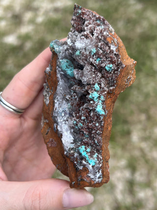 Rosasite with Aurichalcite Raw Specimen | Ojuela Mine, Mexico