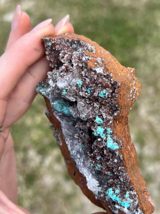 Rosasite with Aurichalcite Raw Specimen | Ojuela Mine, Mexico