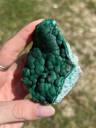 Malachite Botryoidal Raw Specimen | Green Copper Based Crystal