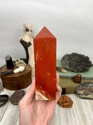 Red Jasper Square Tower | Crystal Tower