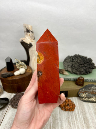Red Jasper Square Tower | Crystal Tower