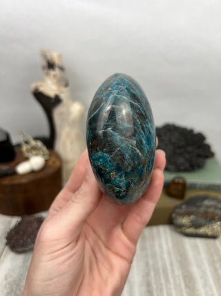 Blue Apatite and Garnet Freeform | Crystal Display