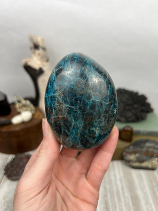 Blue Apatite and Garnet Freeform | Crystal Display