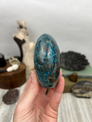 Blue Apatite and Garnet Freeform | Crystal Display