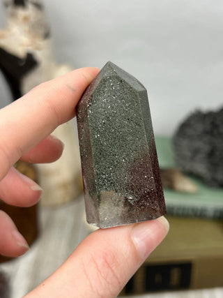 Chlorite and Lithium Phantom Quartz Tower | Brazil