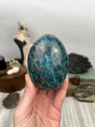 Blue Apatite and Garnet Freeform | Crystal Display