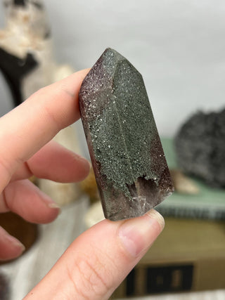 Chlorite and Lithium Phantom Quartz Tower | Brazil
