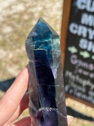 Semi-Raw Fluorite Tower from Mexico