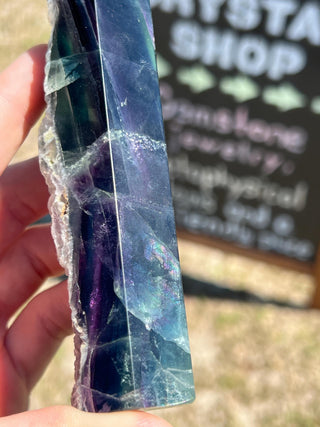 Semi-Raw Fluorite Tower from Mexico