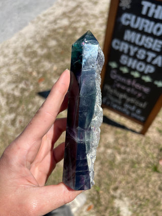 Semi-Raw Fluorite Tower from Mexico