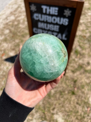 Green Fluorite Sphere from Madagascar