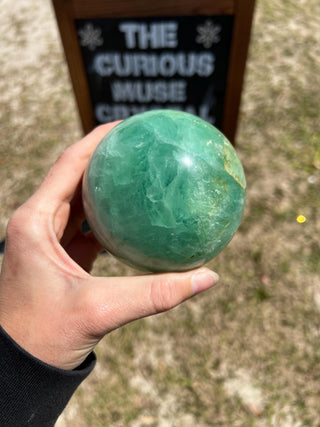 Green Fluorite Sphere from Madagascar