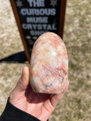 Red Moonstone Flashy Polished Crystal