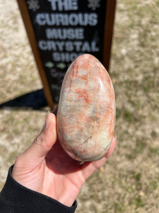 Red Moonstone Flashy Polished Crystal