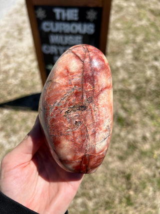Red Moonstone Flashy Polished Crystal