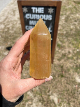 Honey Calcite Tower